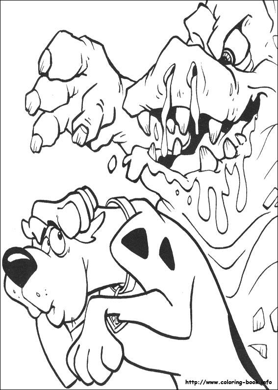 Scooby-Dou coloring picture