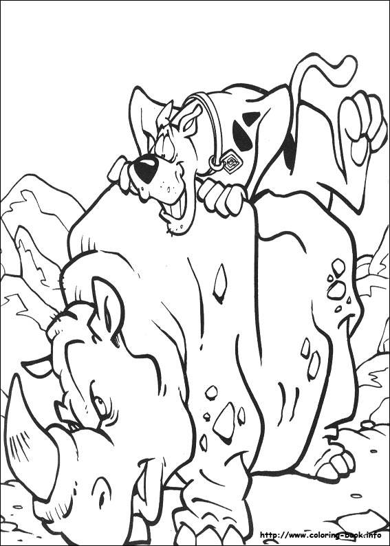 Scooby-Dou coloring picture