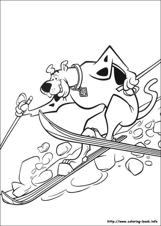 Scooby-Dou coloring picture