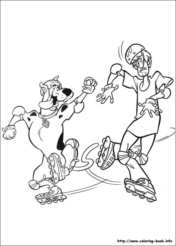 Scooby-Dou coloring picture