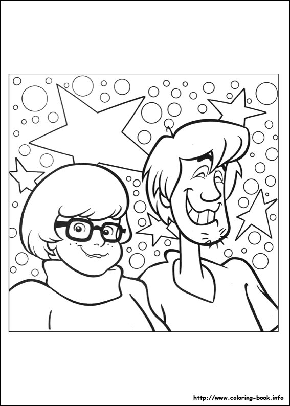 Scooby-Dou coloring picture