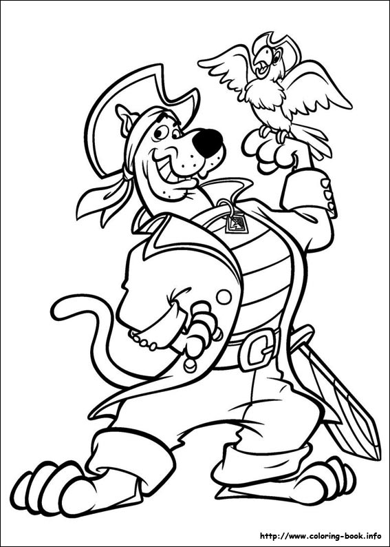 Scooby-Dou coloring picture