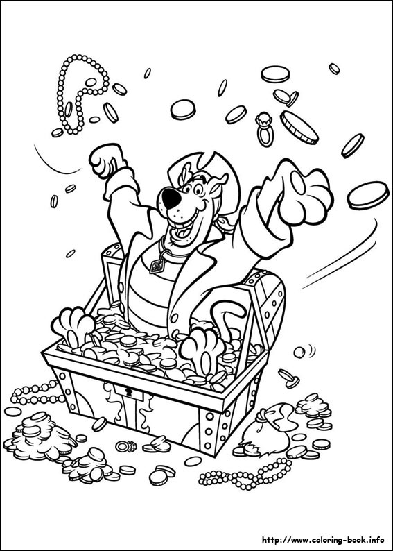 Scooby-Dou coloring picture