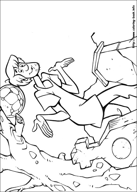 Scooby-Dou coloring picture