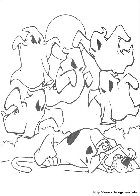 Scooby-Dou coloring picture