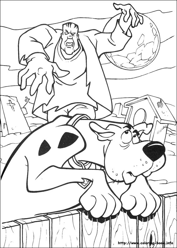 Scooby-Dou coloring picture