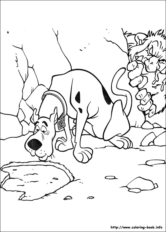 Scooby-Dou coloring picture