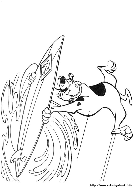 Scooby-Dou coloring picture