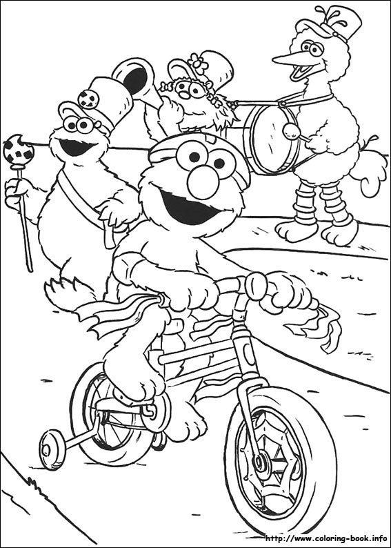 Sesame Street Coloring Pages On Coloring Book Info