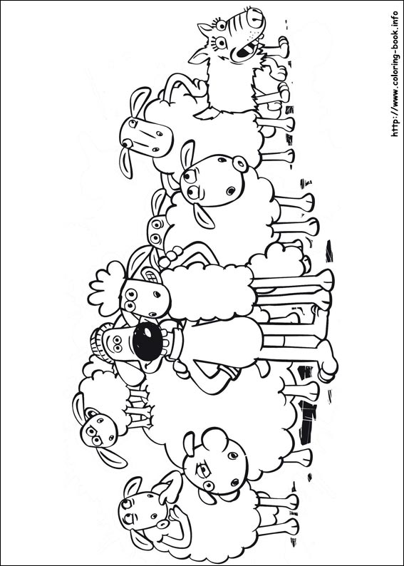 Shaun the Sheep coloring picture