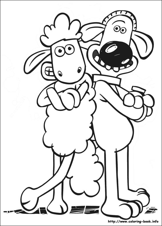 Shaun the Sheep coloring picture