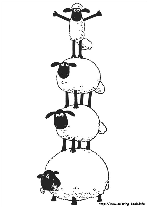 Shaun Sheep Coloring Pages Book Info Index