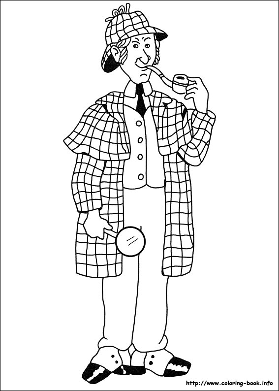 Sherlock Holmes coloring picture