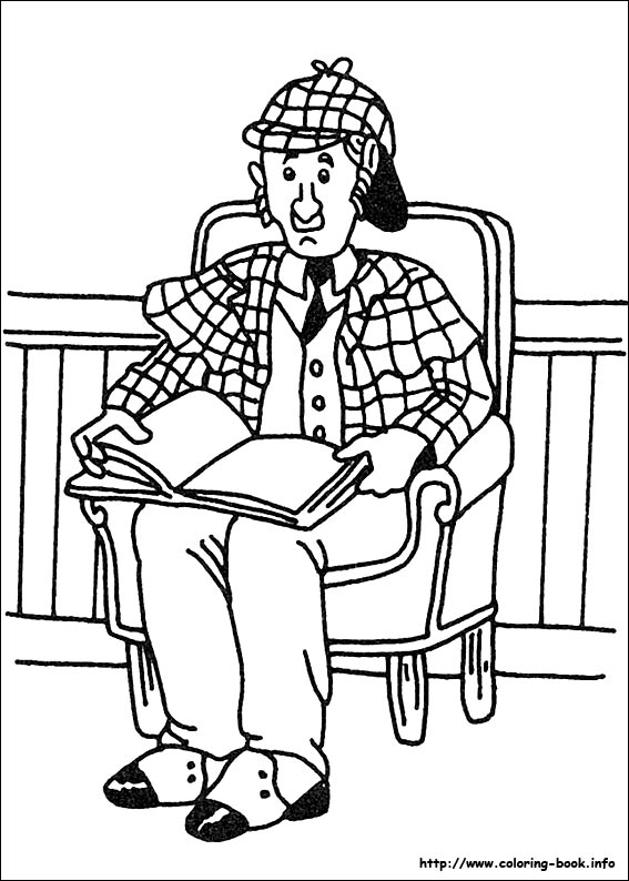 Sherlock Holmes coloring picture