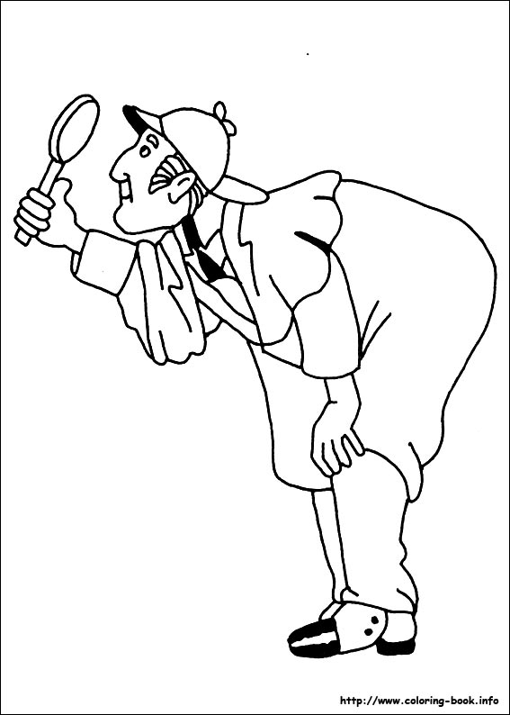 Sherlock Holmes coloring picture