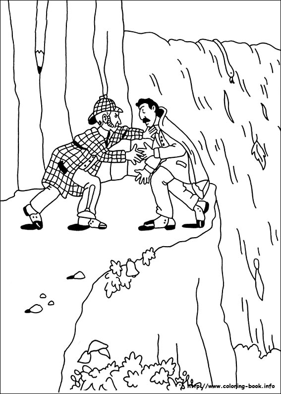 Sherlock Holmes coloring picture