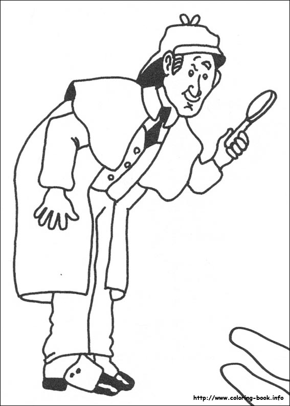 Sherlock Holmes coloring picture