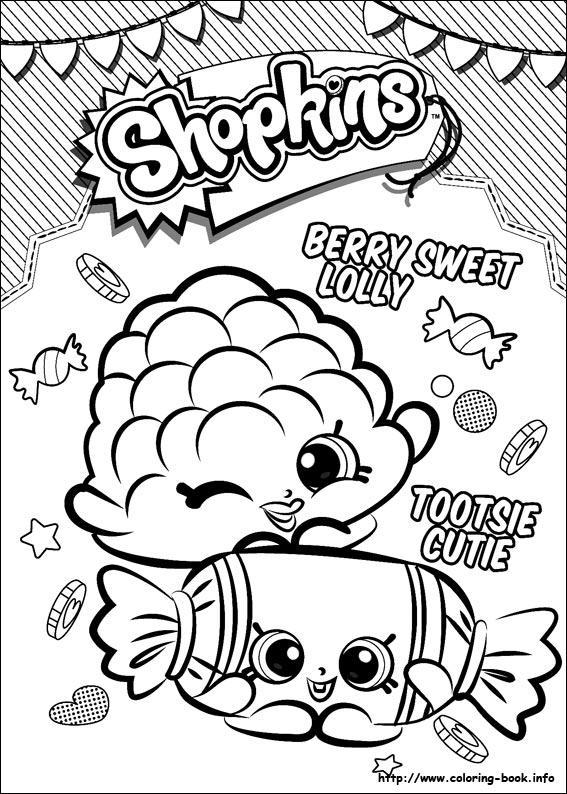 Shopkins coloring picture