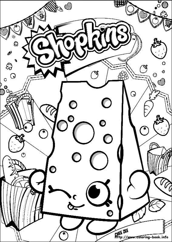 Shopkins coloring picture