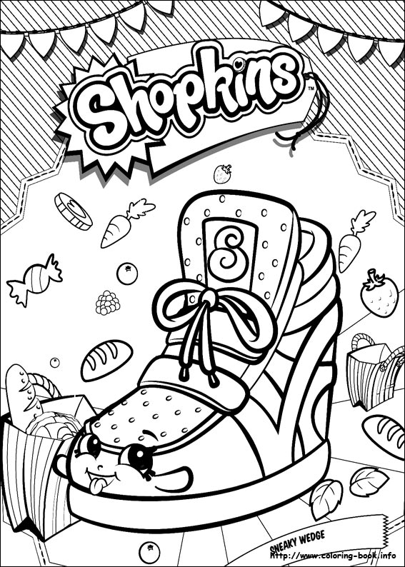 Shopkins coloring picture