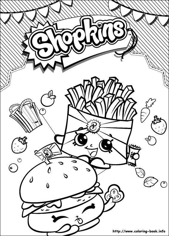 Shopkins coloring picture