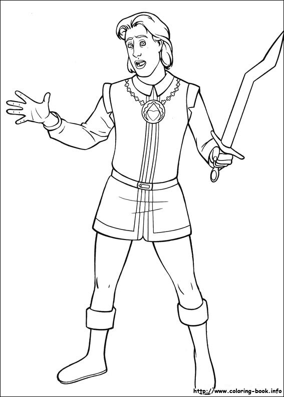 shrek the third coloring book pages - photo #39