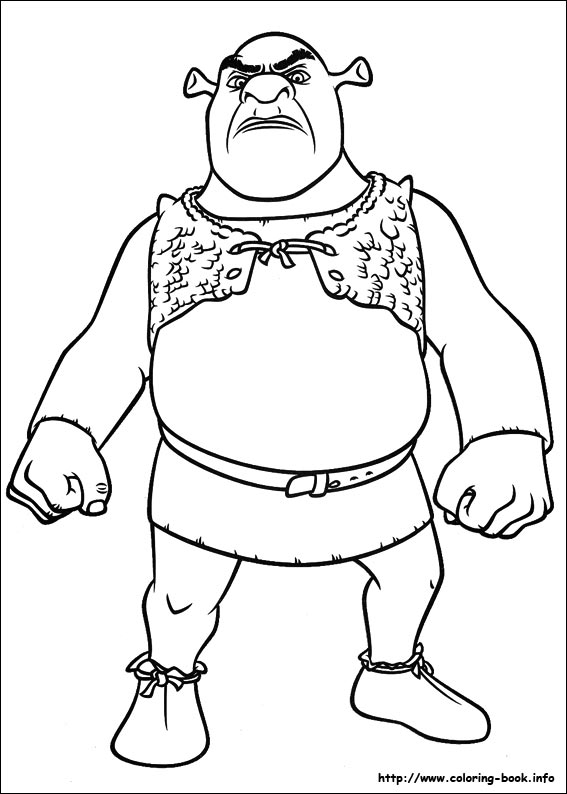 Shrek Forever after coloring picture