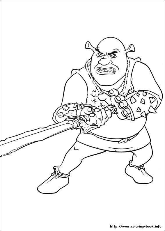 Shrek Forever after coloring picture