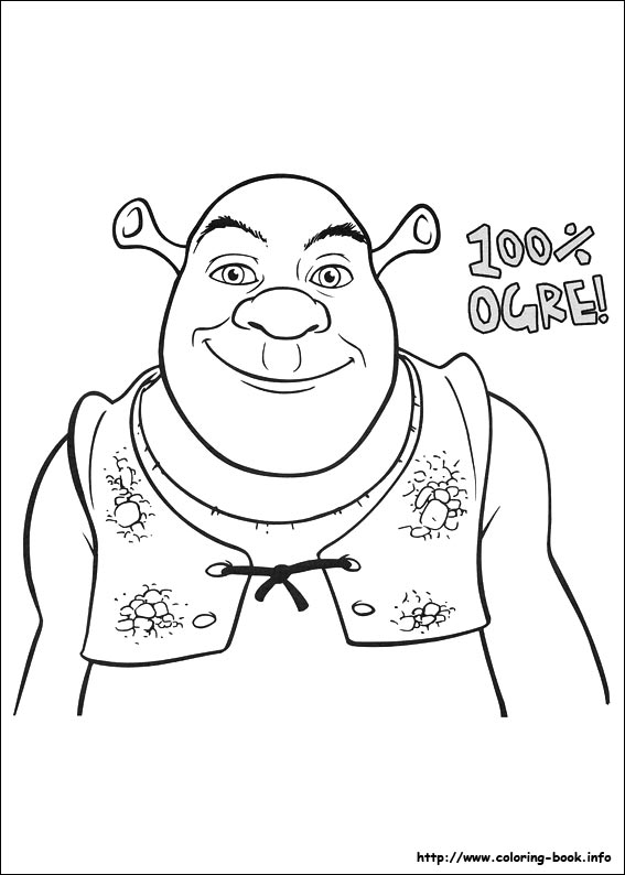 Shrek Forever after coloring picture