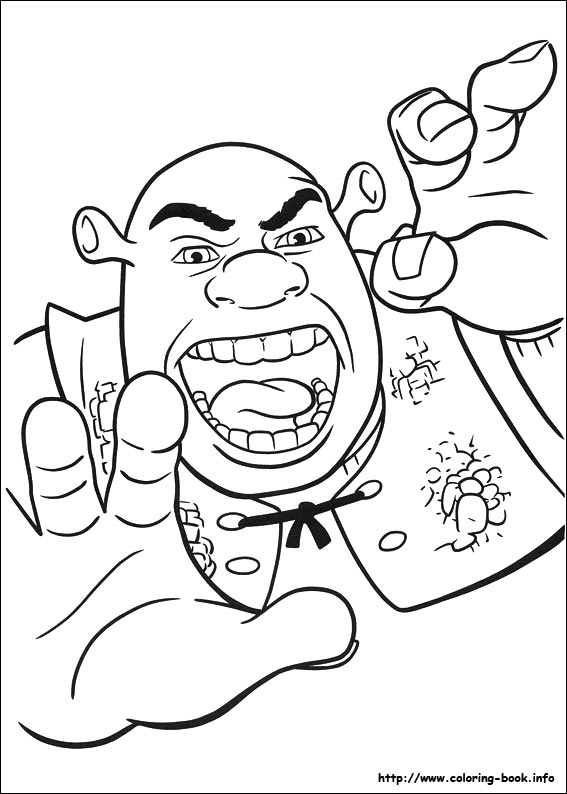 Shrek Forever after coloring picture