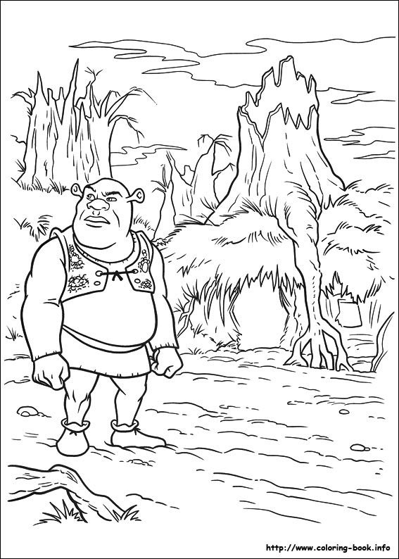 Shrek Forever after coloring picture