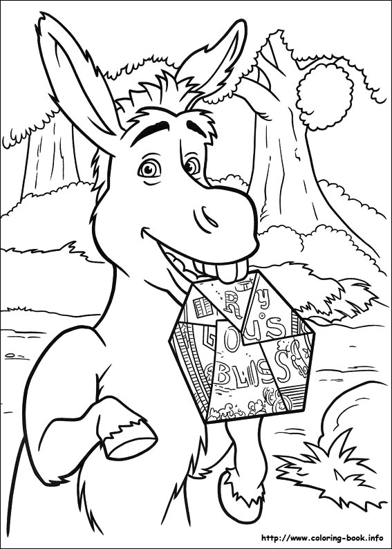 Shrek Forever after coloring picture