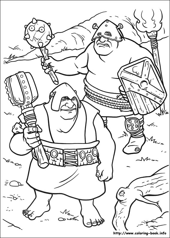 Shrek Forever after coloring picture