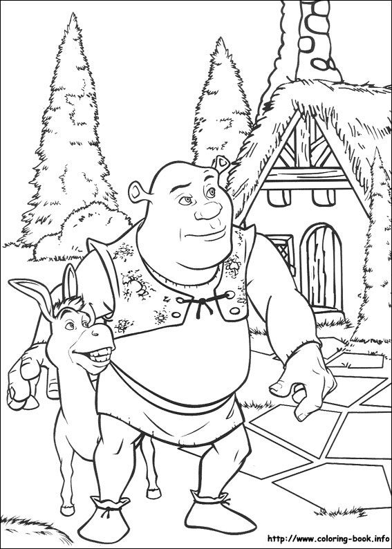 Shrek coloring picture