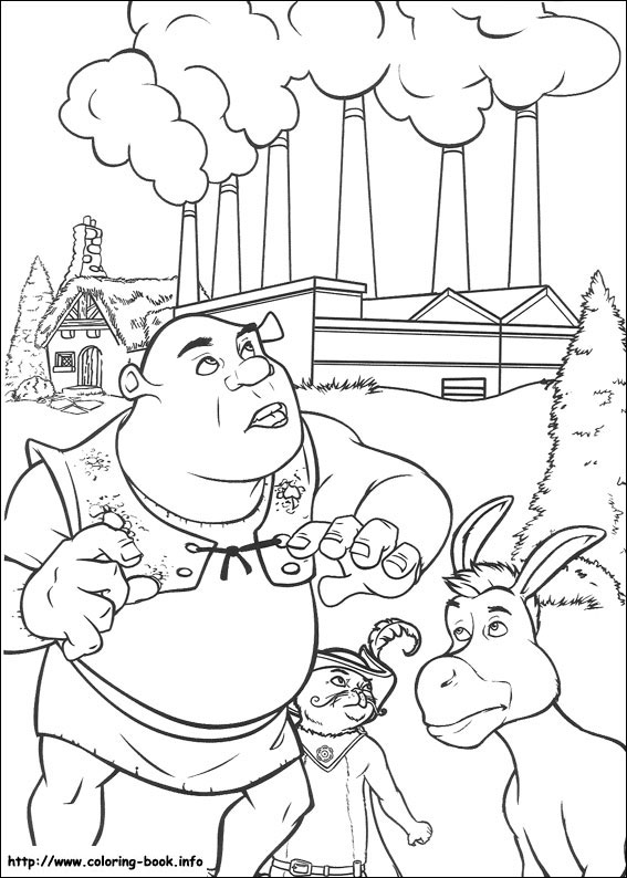 Shrek coloring picture