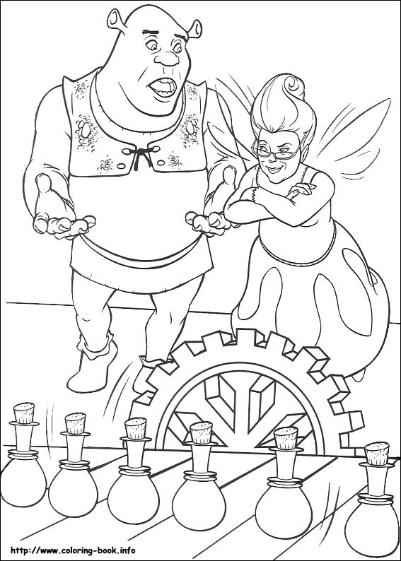 Shrek coloring picture