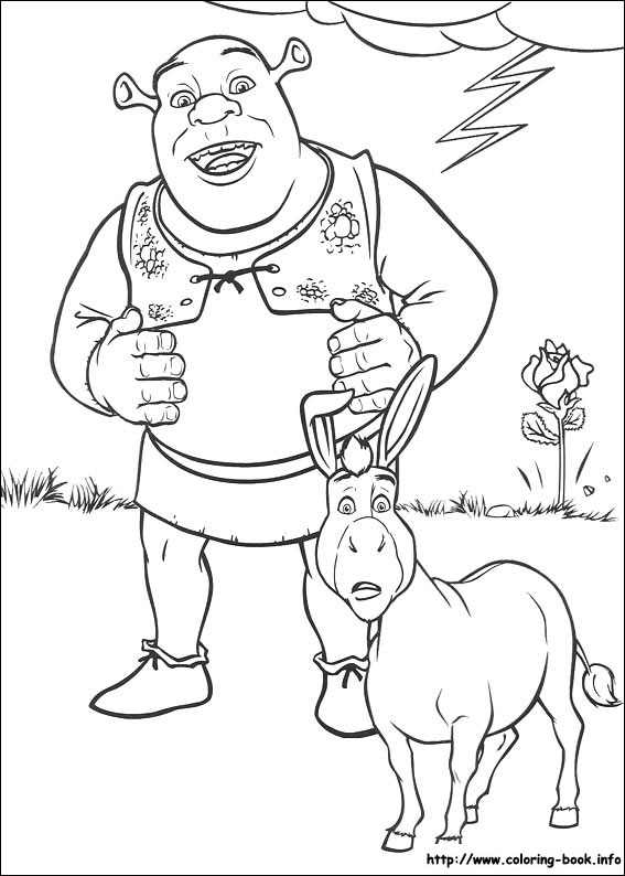 Shrek coloring picture