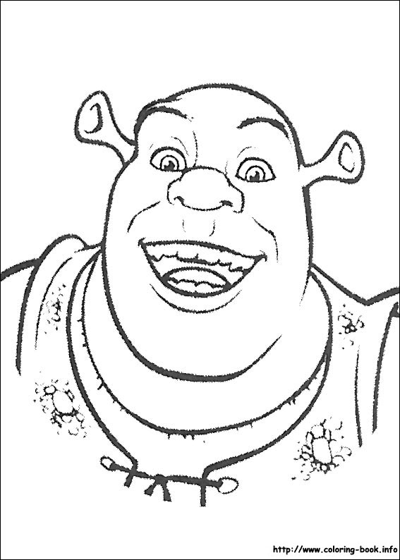 Shrek coloring picture