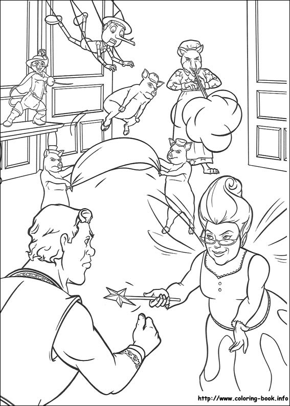 Shrek coloring picture