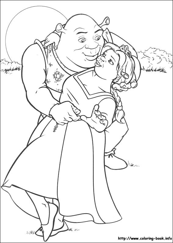 Shrek coloring picture