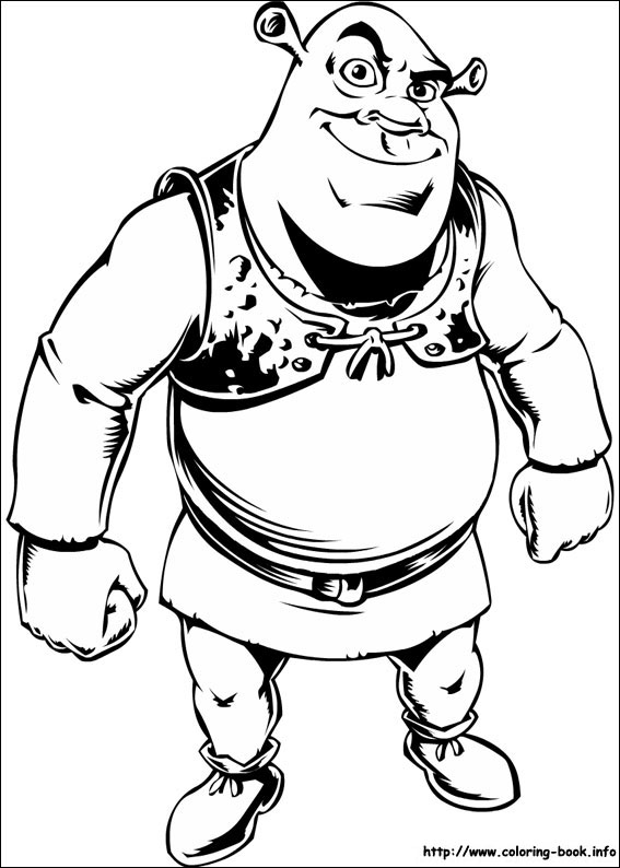 Shrek coloring picture