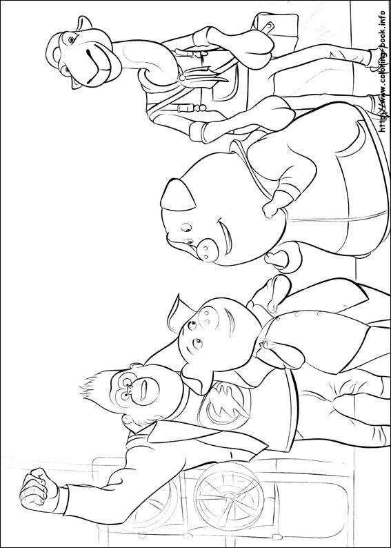 Sing coloring picture