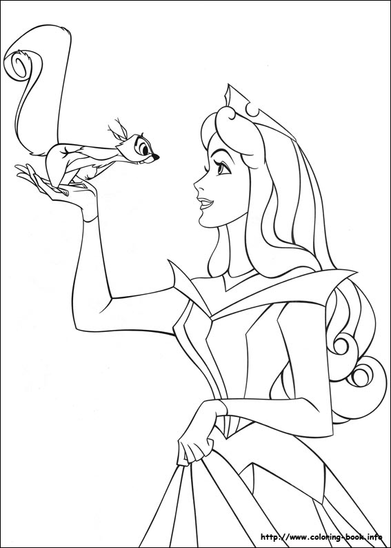 sleeping beauty coloring pages