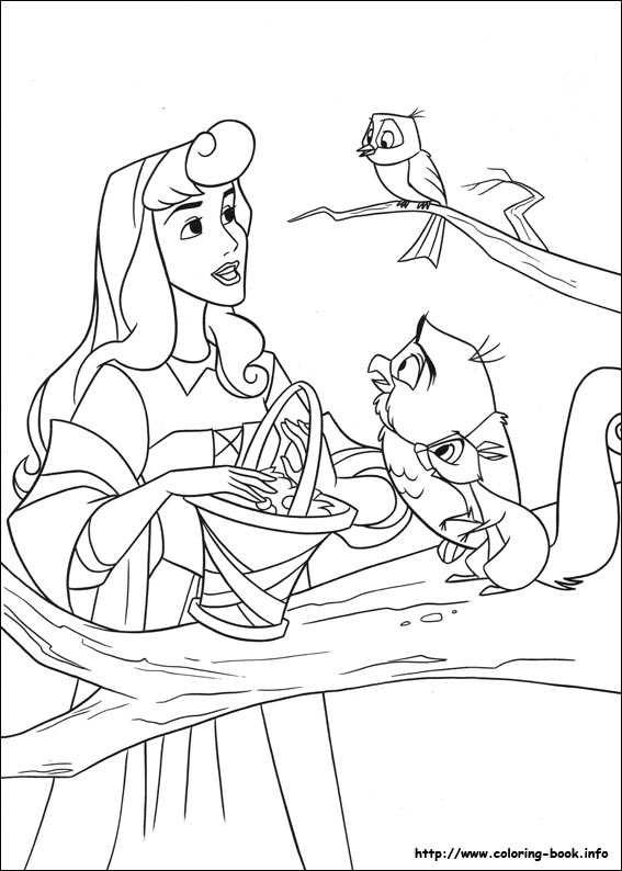 sleeping beauty coloring pages