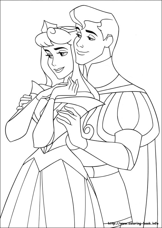 sleeping beauty coloring pages