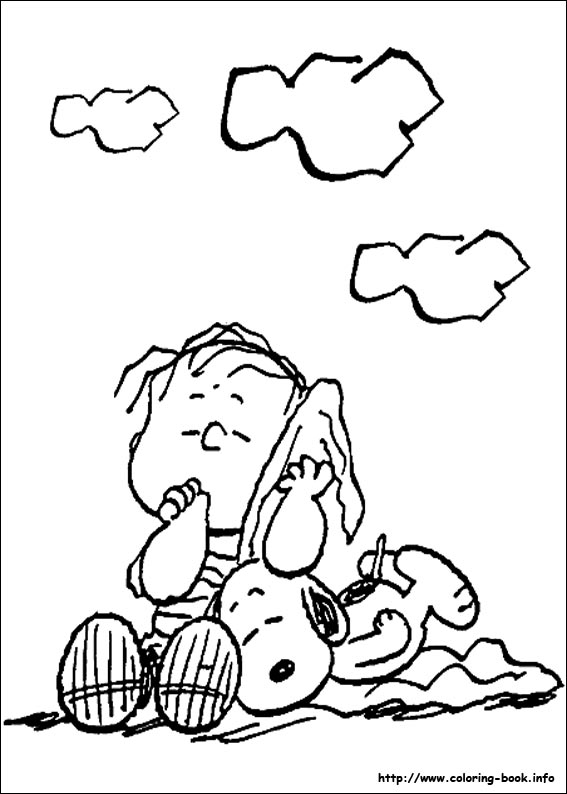 Snoopy coloring picture