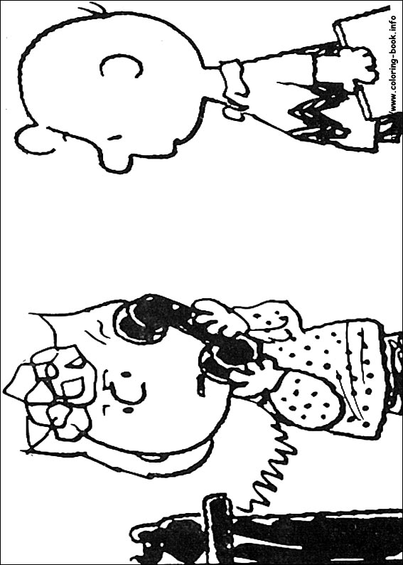 Snoopy coloring picture