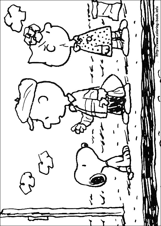 Snoopy coloring picture