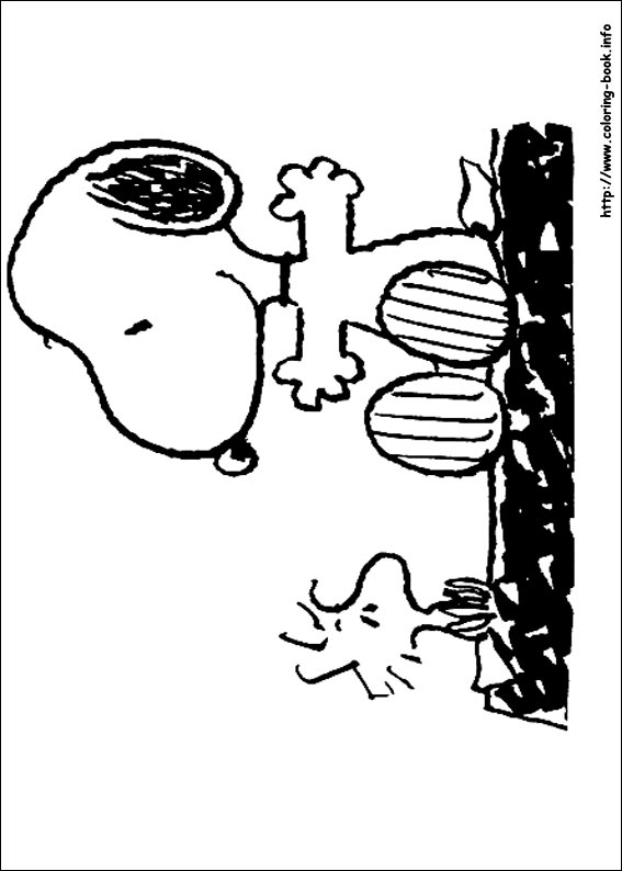 Snoopy coloring picture