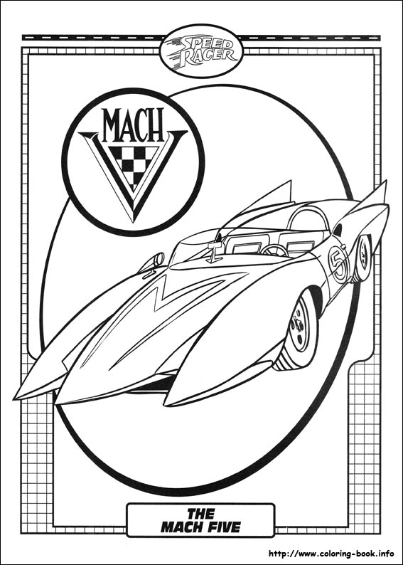 Speed Racer coloring page (033) @